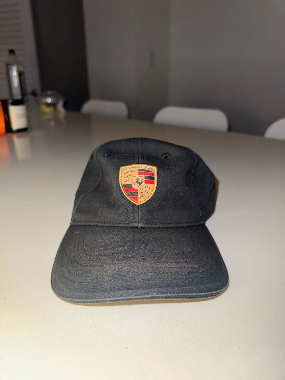 Porsche Essential Collection Crest Logo Baseball Hat - Black, One Size